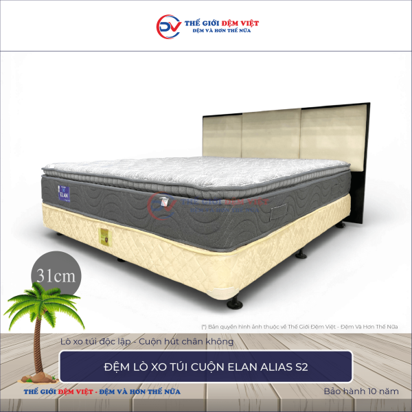 Đệm lò xo túi cuộn Elan Alias S2